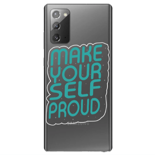 Samsung Note 20 Make Your Self Proud Transparent Silicone TPU Θήκη