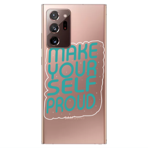 Samsung Note 20 Ultra Make Your Self Proud Transparent Silicone TPU Θήκη