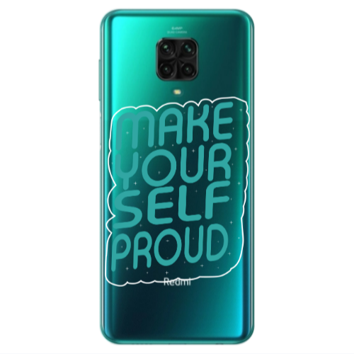Xiaomi Redmi Note 9S Make Your Self Proud Transparent Silicone TPU Θήκη