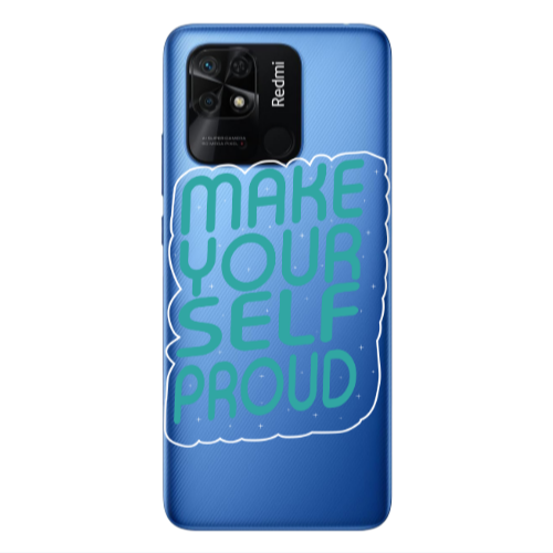 Xiaomi Poco C40 Make Your Self Proud Transparent Silicone TPU Θήκη