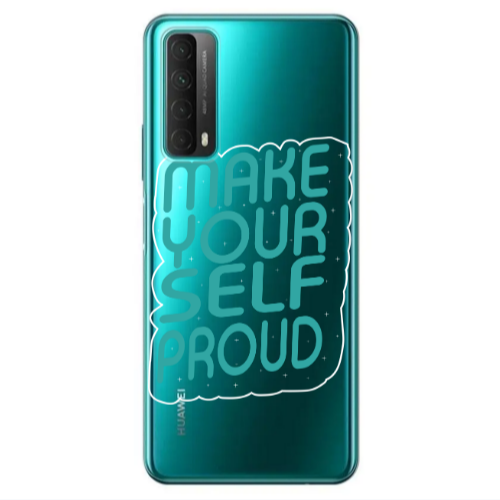 Huawei P Smart 2021 Make Your Self Proud Transparent Silicone TPU Θήκη