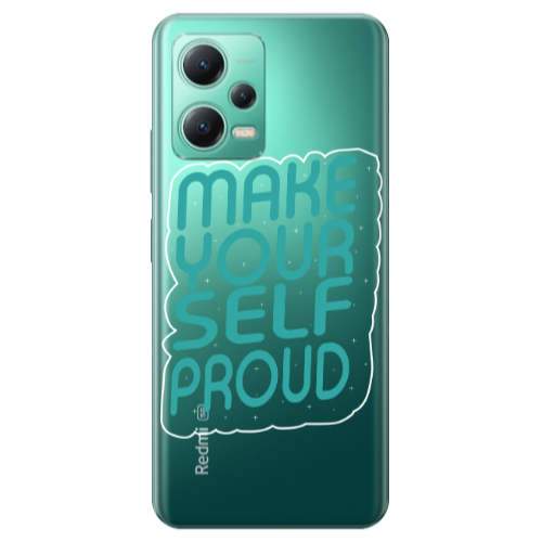 Xiaomi Redmi Note 12 Pro Plus 5G Make Your Self Proud Transparent Silicone TPU Θήκη