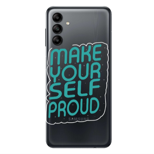 Samsung A13 5G Make Your Self Proud Transparent Silicone TPU Θήκη