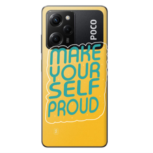 Xiaomi Poco X5 Pro Make Your Self Proud Transparent Silicone TPU Θήκη