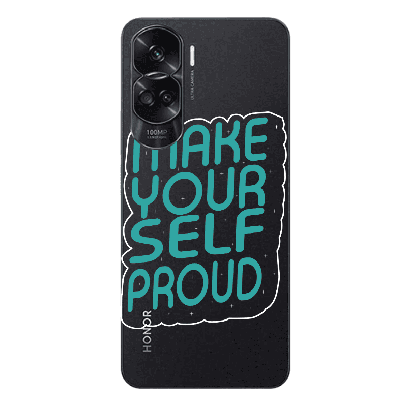 Honor 90 Lite 5G Make Your Self Proud Transparent Silicone TPU Θήκη