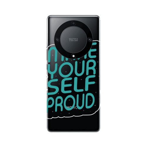 Honor Magic5 Lite 5G Make Your Self Proud Transparent Silicone TPU Θήκη