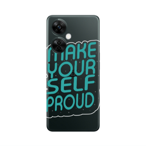 Oneplus Nord CE 3 Lite 5G Make Your Self Proud Transparent Silicone TPU Θήκη