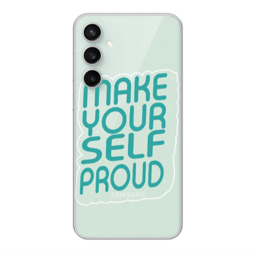 Samsung S24 Plus Make Your Self Proud Transparent Silicone TPU Θήκη