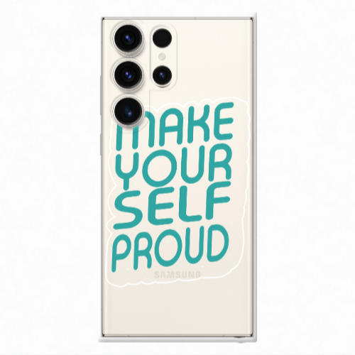 Samsung S24 Ultra Make Your Self Proud Transparent Silicone TPU Θήκη