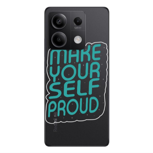 Xiaomi Redmi Note 13Pro 5G Make Your Self Proud Transparent Silicone TPU Θήκη