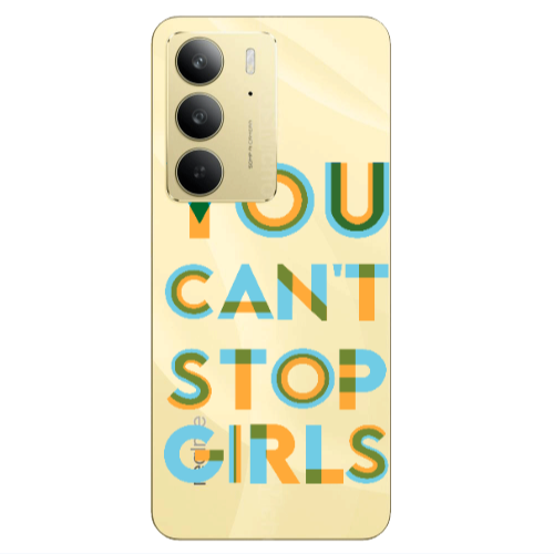 Realme C 75 You Cant Stop Girls Transparent Silicone TPU Θήκη