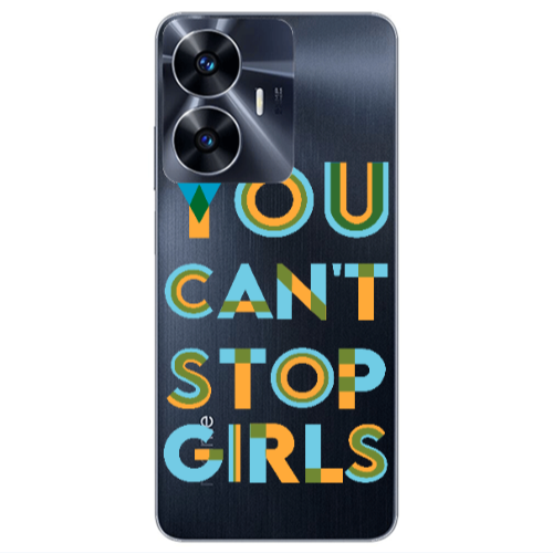 Realme Note 50 You Cant Stop Girls Transparent Silicone TPU Θήκη