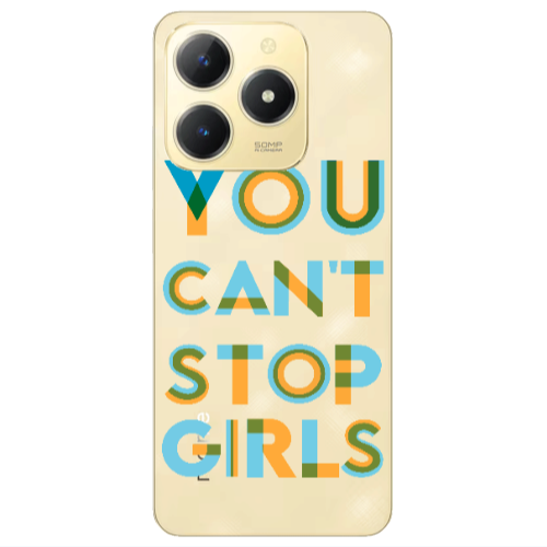 Realme C61 You Cant Stop Girls Transparent Silicone TPU Θήκη