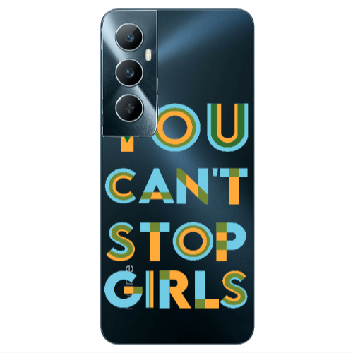 Realme C65 You Cant Stop Girls Transparent Silicone TPU Θήκη