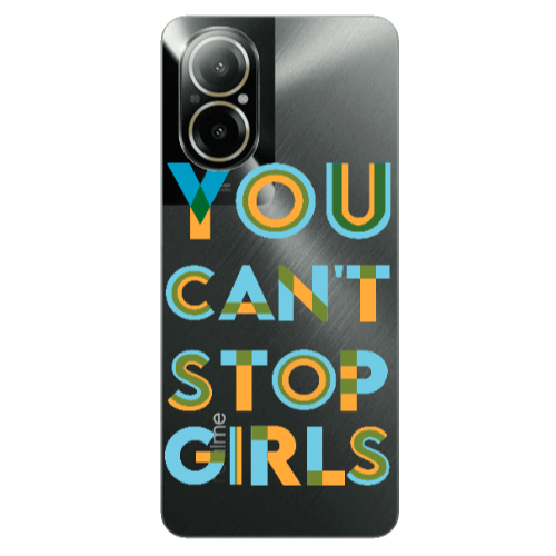 Realme C67 You Cant Stop Girls Transparent Silicone TPU Θήκη