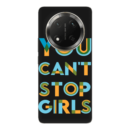 Honor Magic 7 Lite You Cant Stop Girls Black Colored Silicone TPU Θήκη