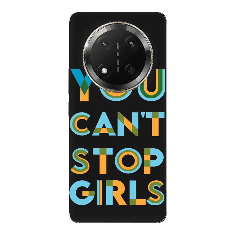 Honor Magic 7 Lite You Cant Stop Girls Black Colored Silicone TPU Θήκη