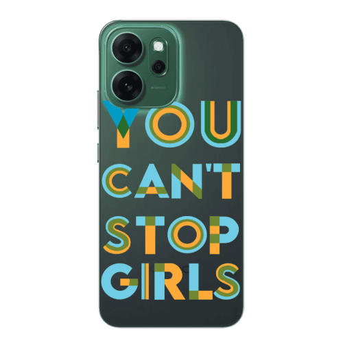 Oppo 14 F You Cant Stop Girls Transparent Silicone TPU Θήκη