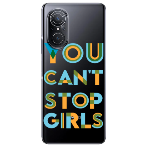 Huawei Nova 9 SE You Cant Stop Girls Transparent Silicone TPU Θήκη