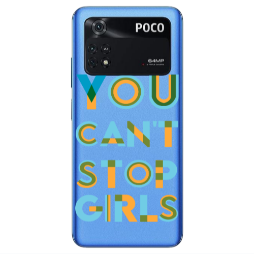 Xiaomi Poco M4 Pro 4G You Cant Stop Girls Transparent Silicone TPU Θήκη