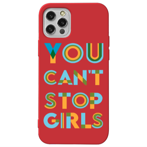 Apple iPhone 13 Pro You Cant Stop Girls Red Colored Silicone TPU Θήκη