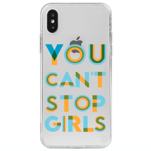 Apple iPhone Xs You Cant Stop Girls Transparent Silicone TPU Θήκη