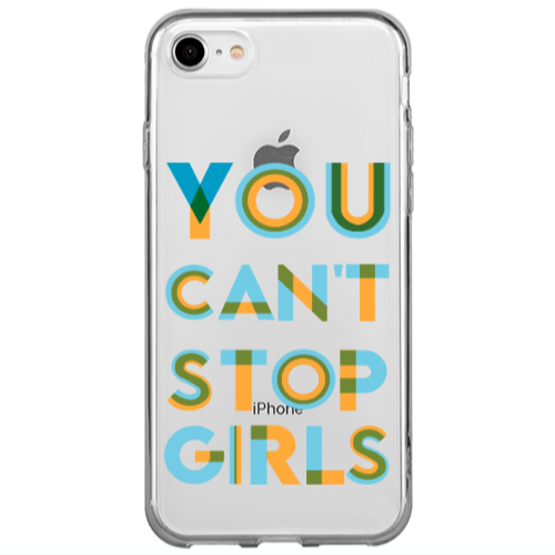 Apple iPhone SE 2020 You Cant Stop Girls Transparent Silicone TPU Θήκη