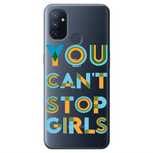 Oneplus Nord 100 You Cant Stop Girls Transparent Silicone TPU Θήκη