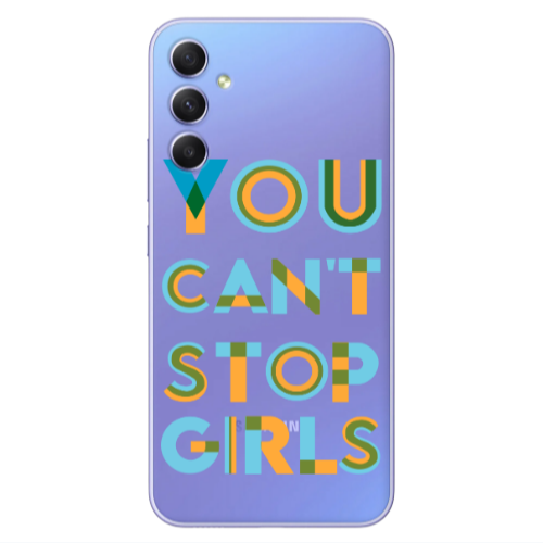 Samsung A34 You Cant Stop Girls Transparent Silicone TPU Θήκη