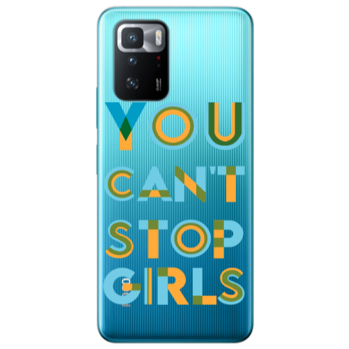Xiaomi Poco X3 GT You Cant Stop Girls Transparent Silicone TPU Θήκη
