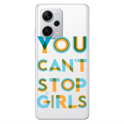 Xiaomi Redmi Note 12 5G You Cant Stop Girls Transparent Silicone TPU Θήκη