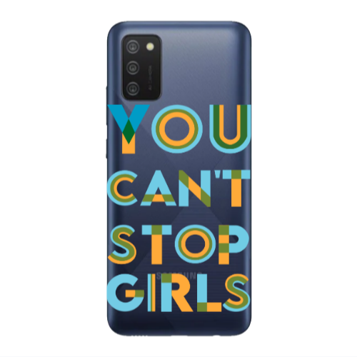 Samsung A02s You Cant Stop Girls Transparent Silicone TPU Θήκη