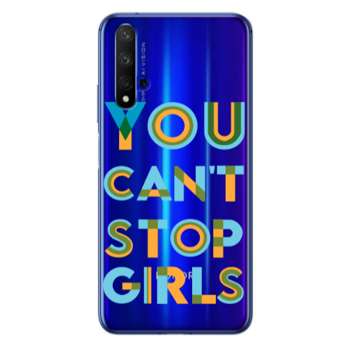 Huawei Nova 5 T You Cant Stop Girls Transparent Silicone TPU Θήκη