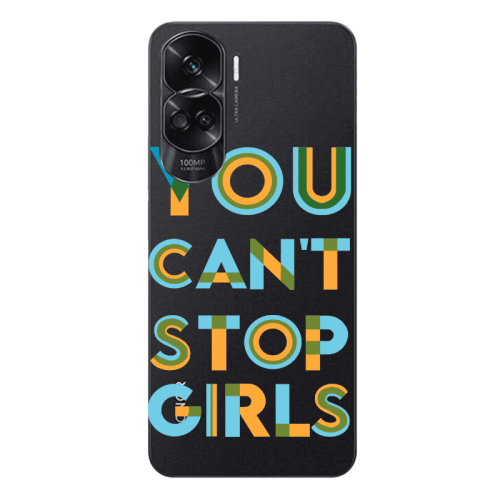 Honor 90 Lite 5G You Cant Stop Girls Transparent Silicone TPU Θήκη
