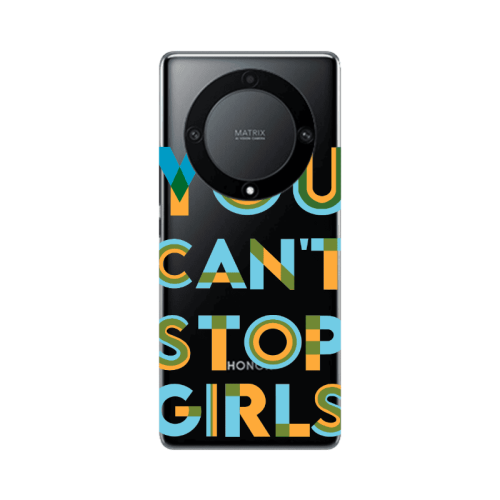 Honor Magic5 Lite 5G You Cant Stop Girls Transparent Silicone TPU Θήκη