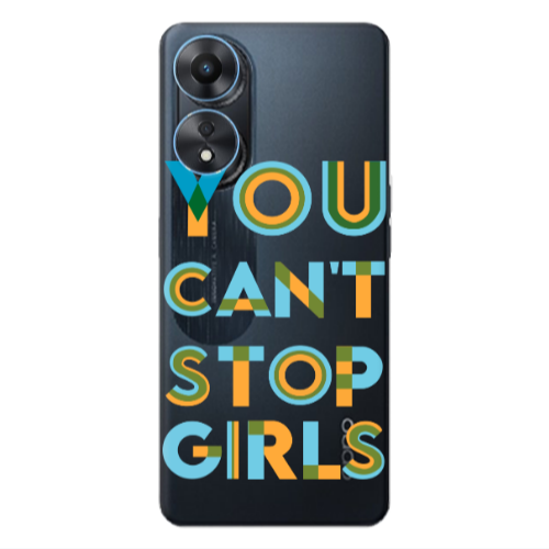 Oppo A 98 You Cant Stop Girls Transparent Silicone TPU Θήκη