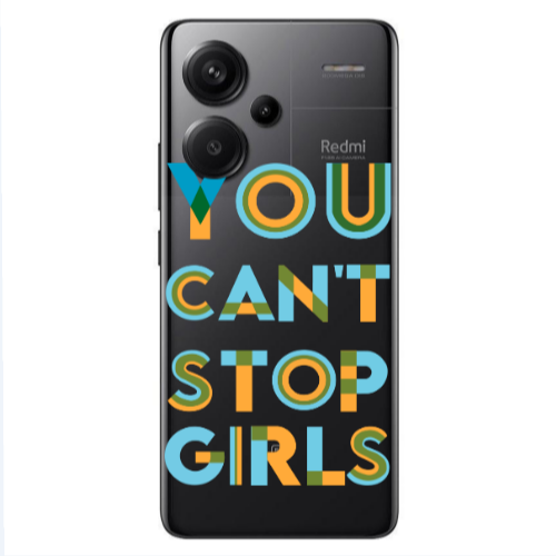 Xiaomi Redmi Note 13 Pro+ 5G  You Cant Stop Girls Transparent Silicone TPU Θήκη