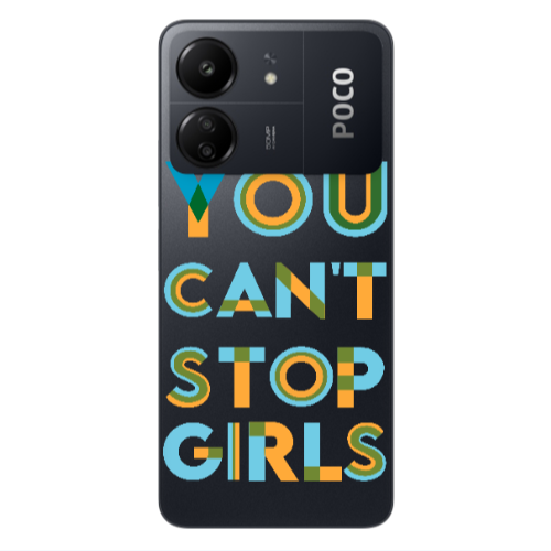 Xiaomi Poco C65 You Cant Stop Girls Transparent Silicone TPU Θήκη