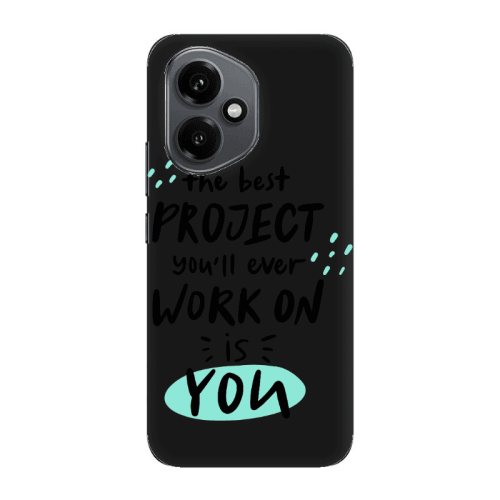 Honor Magic 400 The Best Project Black Colored Silicone TPU Θήκη