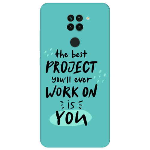 Xiaomi Redmi Note 9 The Best Project Turquoise Colored Silicone TPU Θήκη