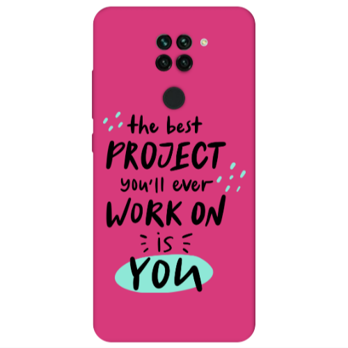 Xiaomi Redmi Note 9 The Best Project Fuchsia Colored Silicone TPU Θήκη