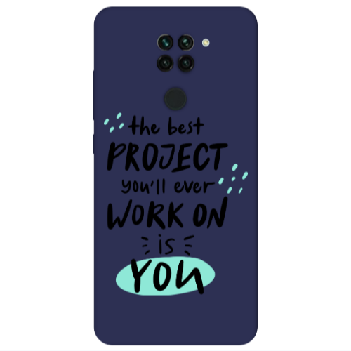 Xiaomi Redmi Note 9 The Best Project Dark blue Colored Silicone TPU Θήκη