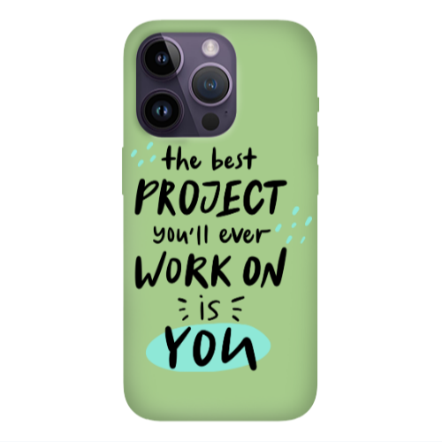 Apple iPhone 14 Pro Max The Best Project Light Green Colored Silicone TPU Θήκη