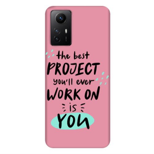 Xiaomi Redmi Note 12s The Best Project Pink Colored Silicone TPU Θήκη