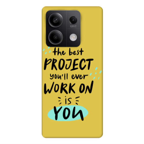Xiaomi Redmi Note 13 5G The Best Project Yellow Colored Silicone TPU Θήκη