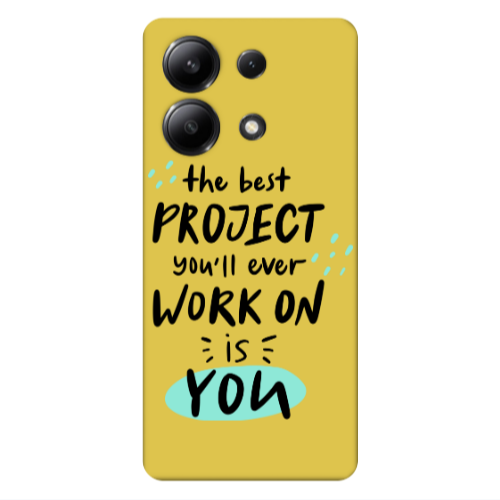 Xiaomi Redmi Note 13 4G The Best Project Yellow Colored Silicone TPU Θήκη