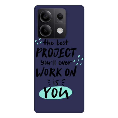 Xiaomi Redmi Note 13Pro 5G The Best Project Dark blue Colored Silicone TPU Θήκη