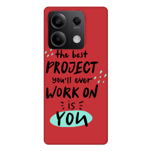 Xiaomi Redmi Note 13Pro 5G The Best Project Red Colored Silicone TPU Θήκη