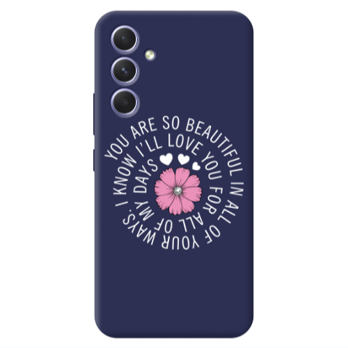 Samsung A36 Your Ways Dark blue Colored Silicone TPU Θήκη