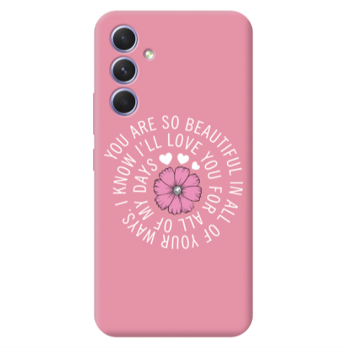 Samsung A56 Your Ways Pink Colored Silicone TPU Θήκη